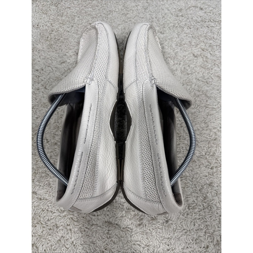 Sperry Top-Sider Pilot Collection Cream Perforated Slip On Loafers Boat Shoes 12 - Picture 8 of 13